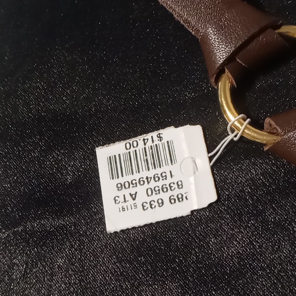 Maurice's Leather banded circle link bracelet. Snap back 7.5- 8.0 - Picture 3 of 4